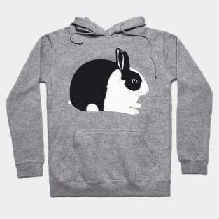 Black Dutch Rabbit Chubby Bun Lady Mom Birthday Hoodie